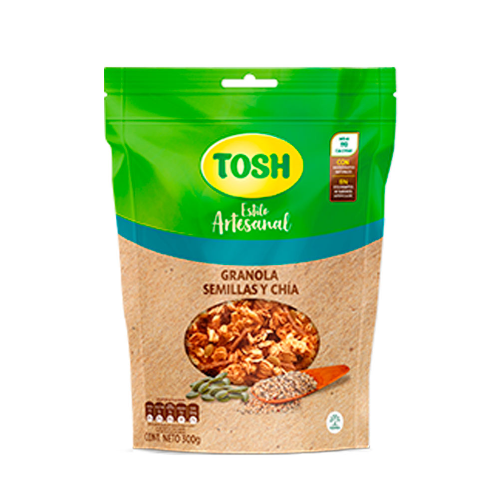 Granola Tosh artesanal semillas chía x300g