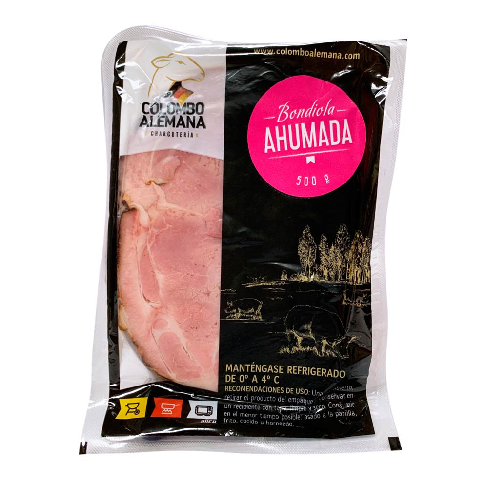 Bondiola de cerdo Colombo Alemana ahumada x500g