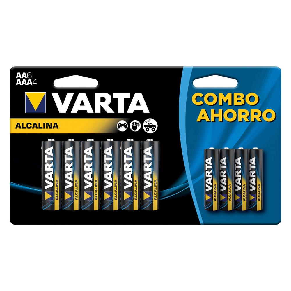 Pilas varta blister aa x 6 + aaa x 4