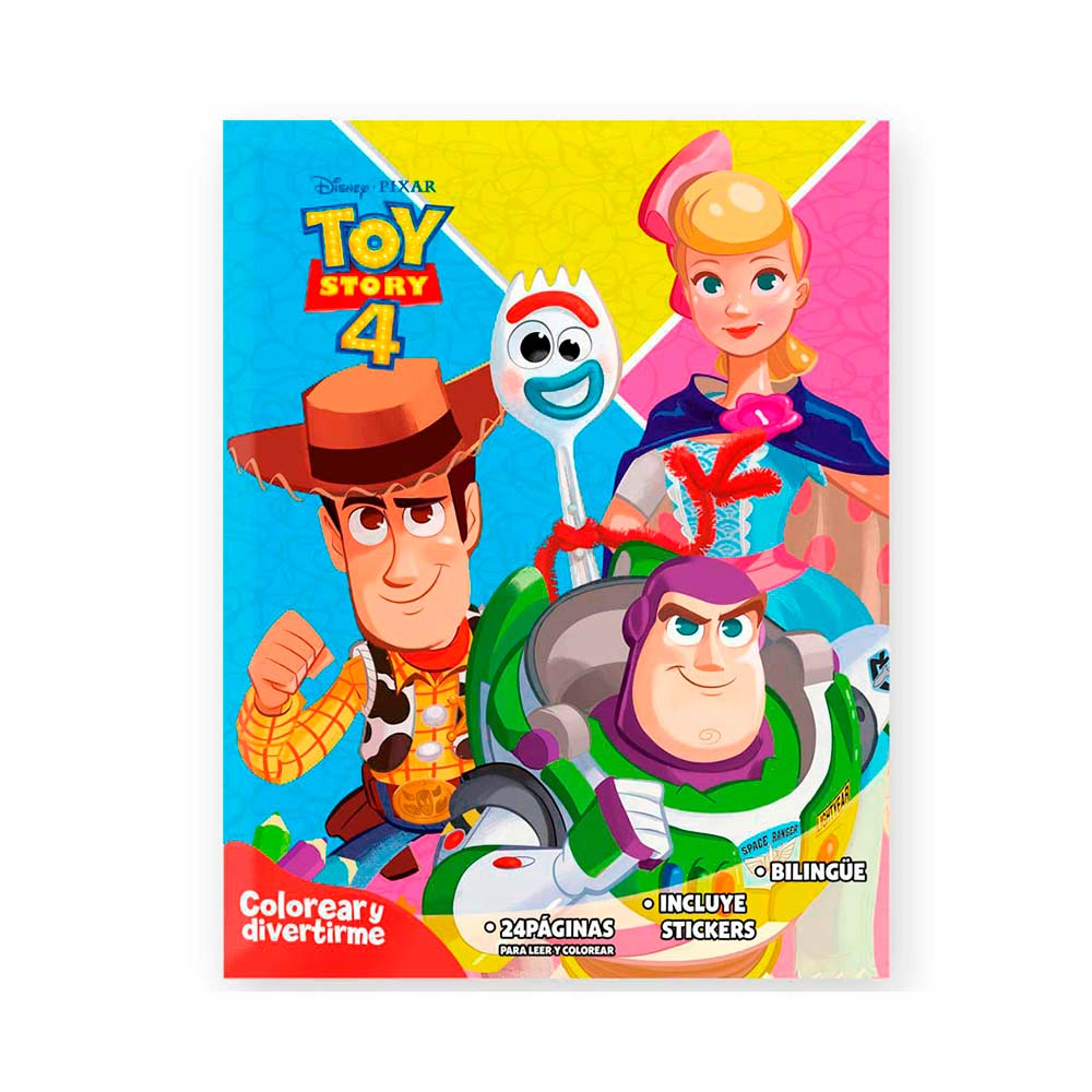 Libro para colorear y divertirme toy story 4