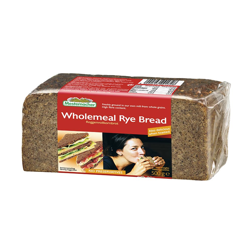 Pan integral centeno Mestemacher x 500g