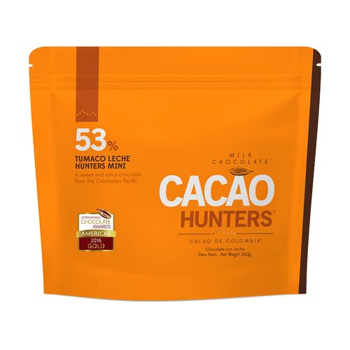 Chocolate Cacao Hunters Leche 53% Mini Tumacox240g