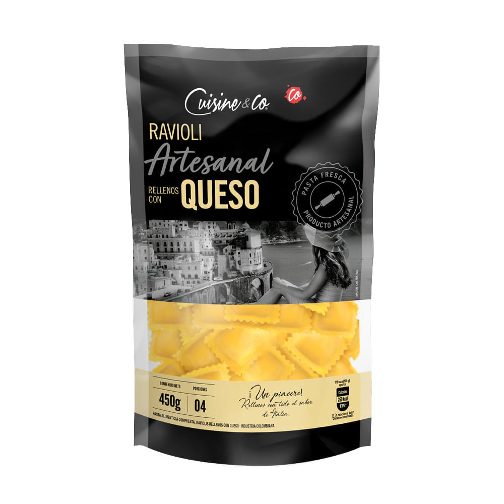 Ravioli Cuisine & Co artesanal queso x450g