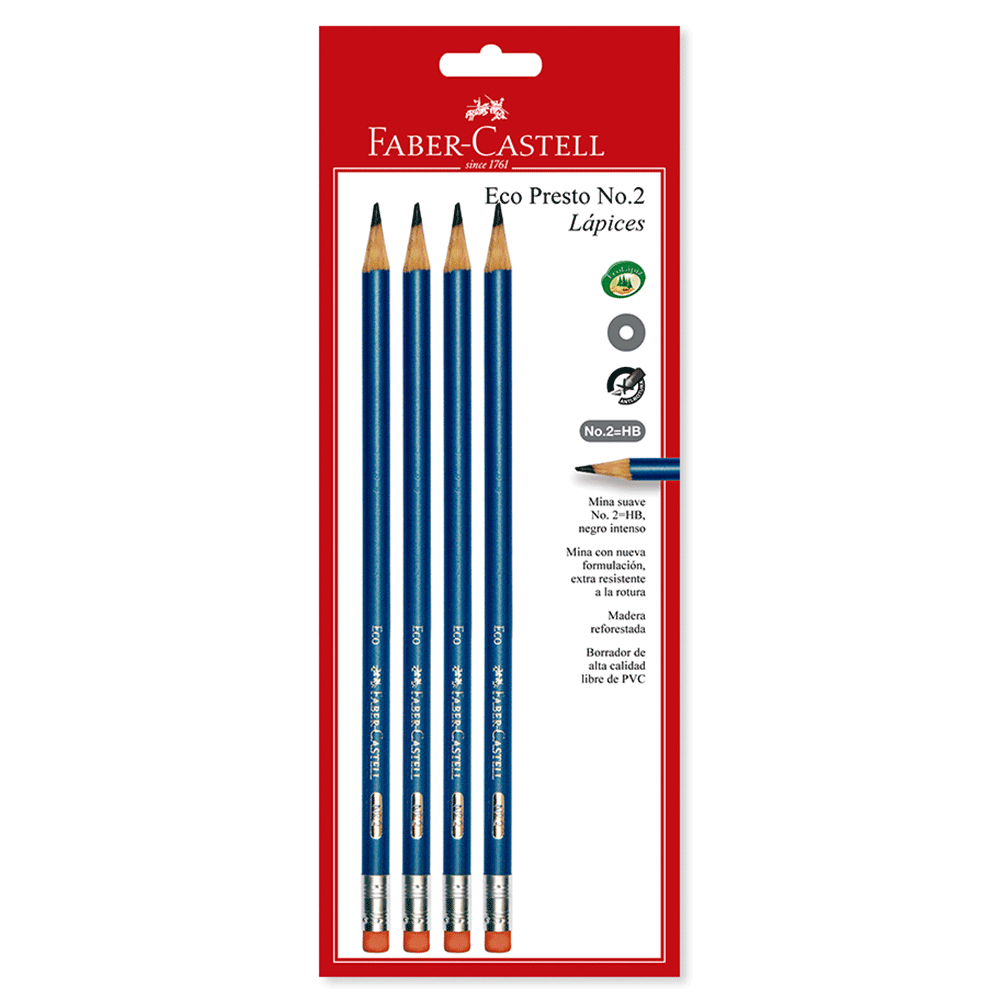 Lapiz presto Faber Castell Azul x4und