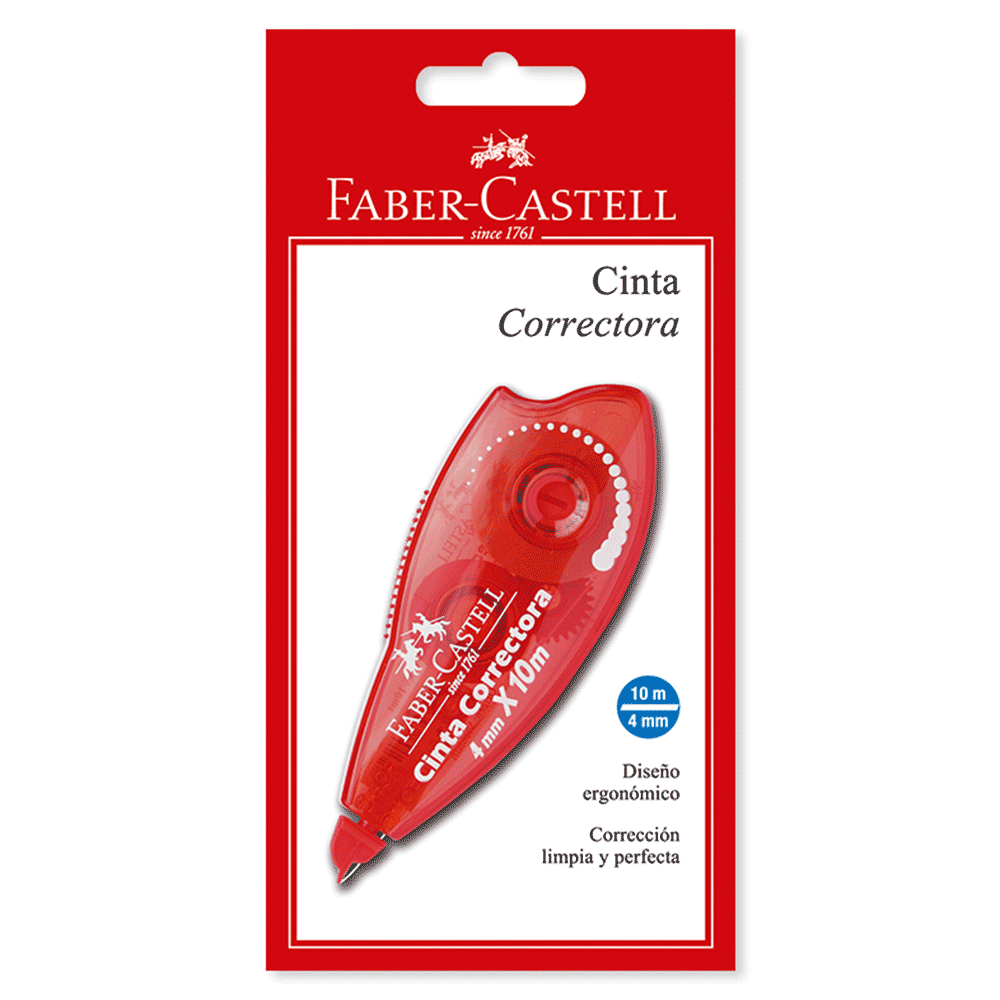 Cinta correctora blister Faber Castell x1und