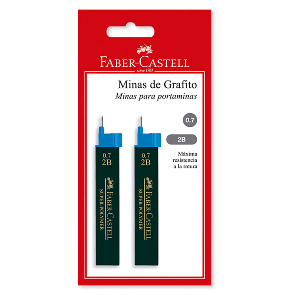 Minas Faber Castell 0.7mm 2b x2und