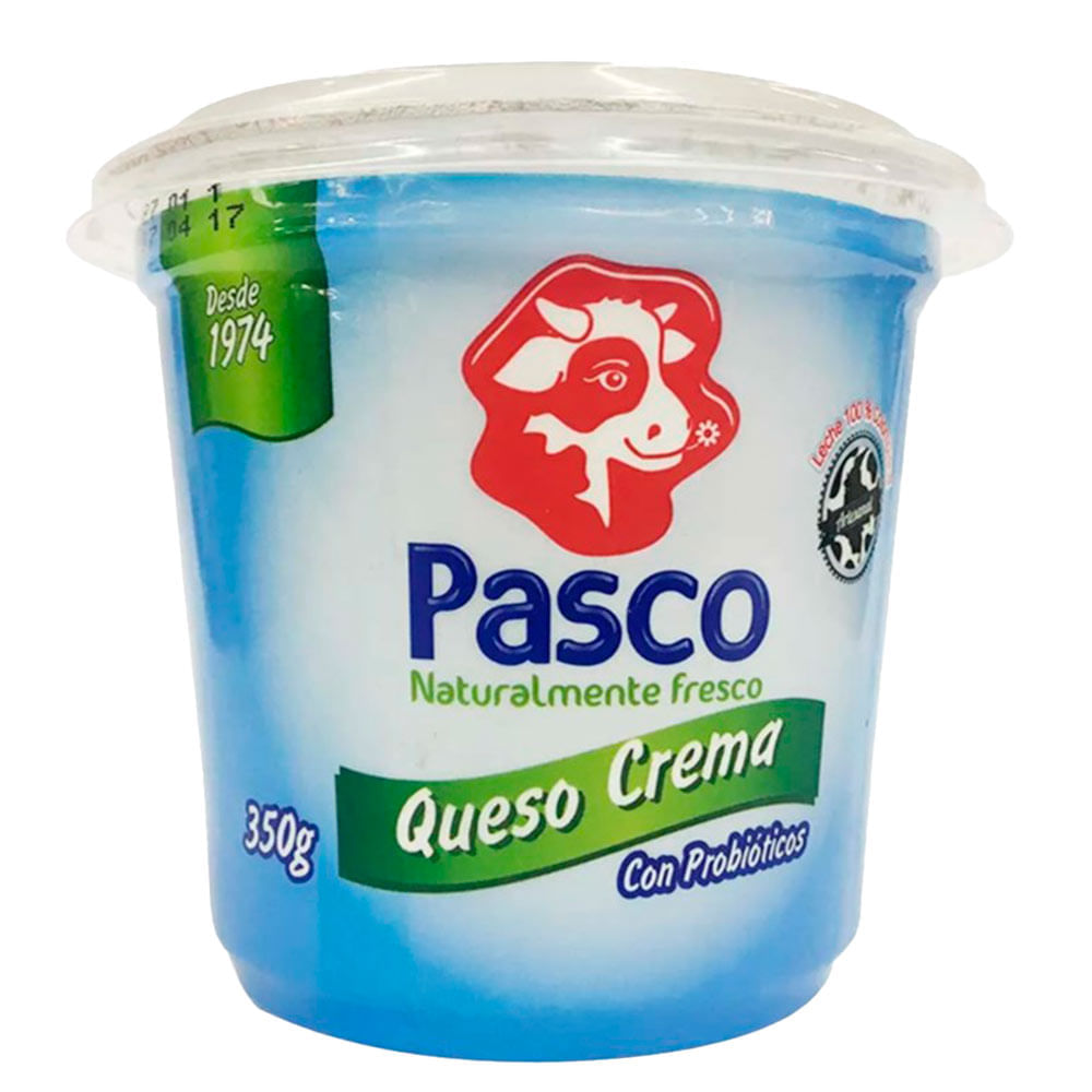 Queso crema Pasco x350g