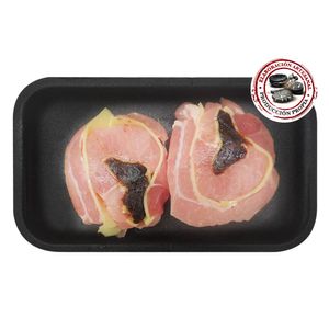 Rollitos de cerdo al queso en bandeja x500g