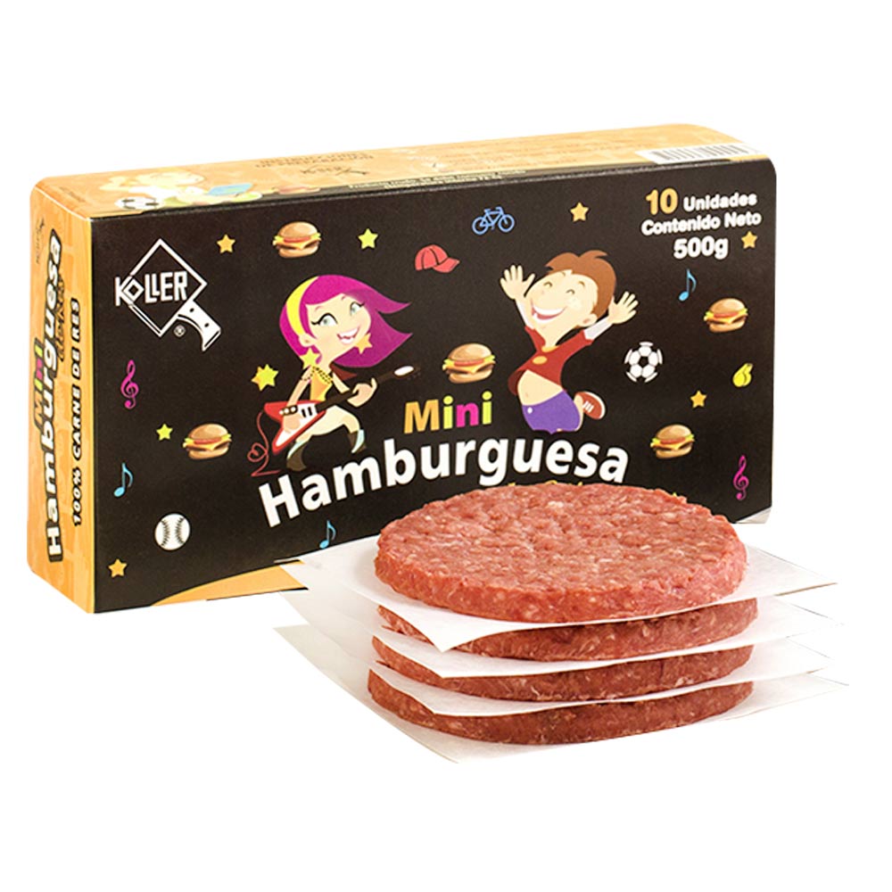 Mini hamburguesa Koller res x10und x50g