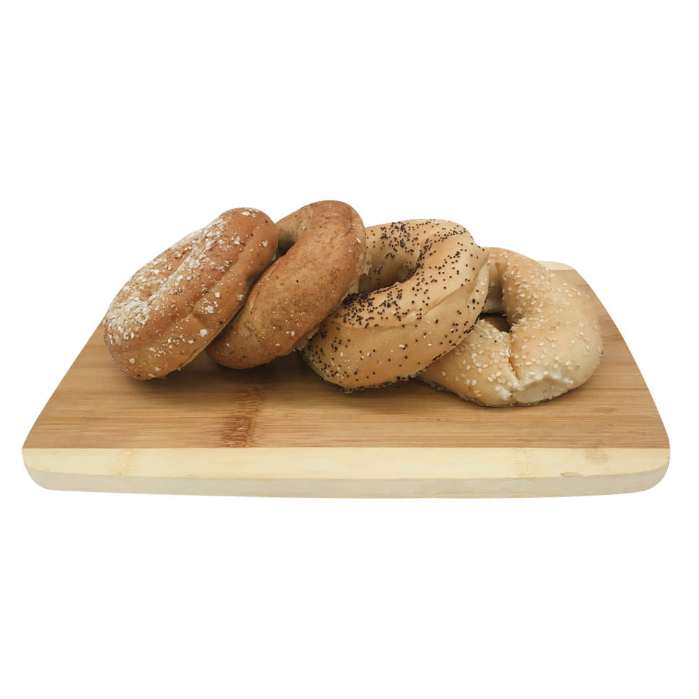 Pan bagel semillas x4 unds