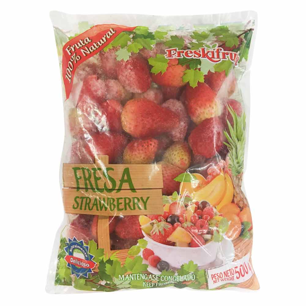Fruta picada de fresa Freskifruta x 500gr