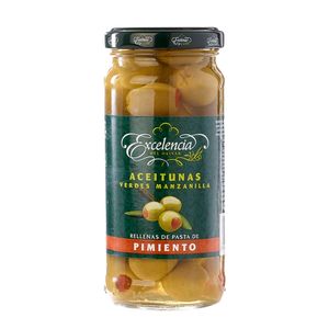 Aceituna Excelencia Verde Manzana Pimentón frasco x 230g