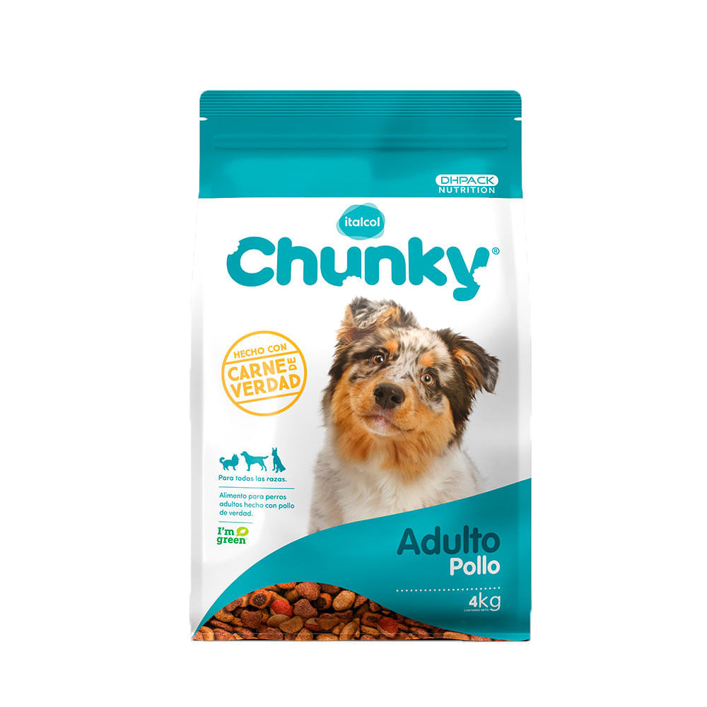 Alimento para perro Chunky pollo adultos x 4 kilos