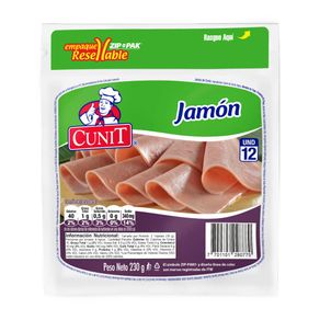 Jamón Cunit 12 tajadas x230g