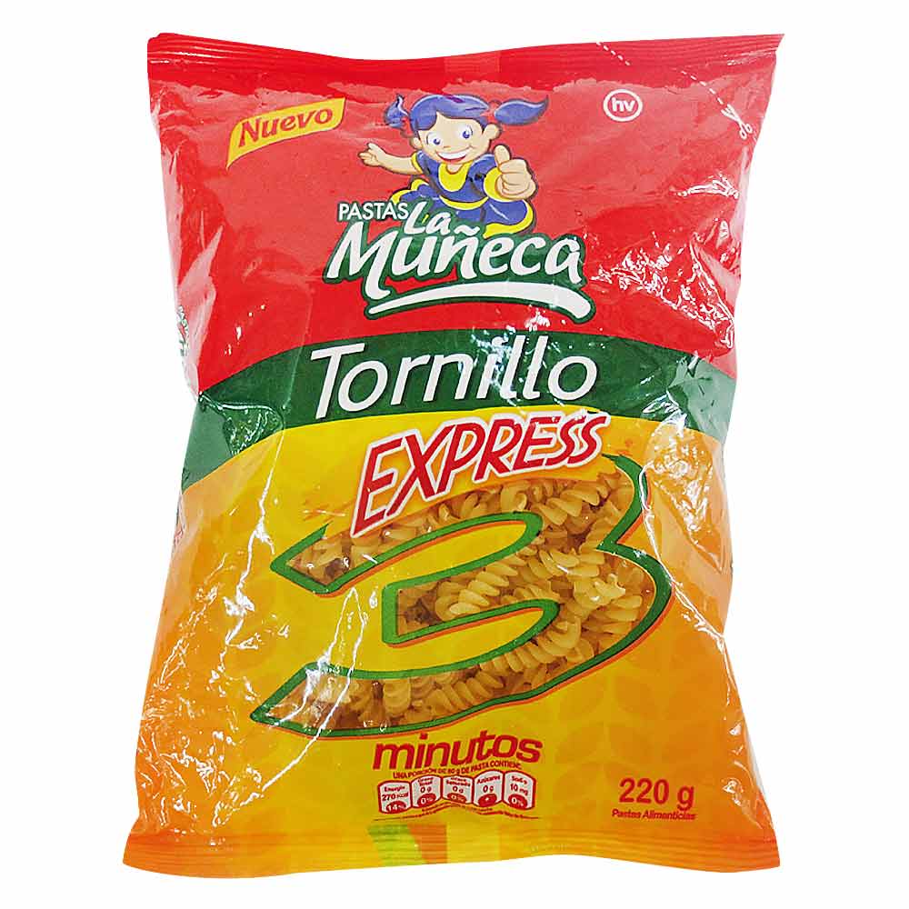 Pasta la Muñeca tornillo express x 220g