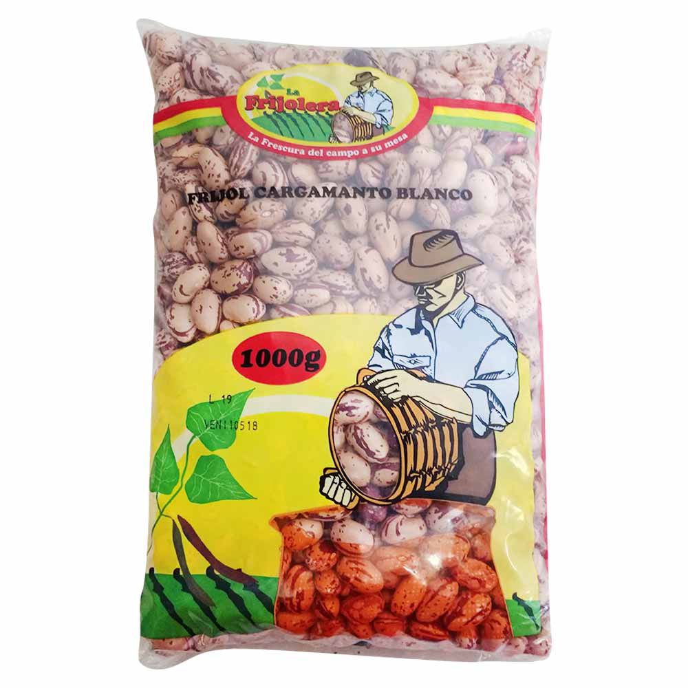 Frijol La Frijolera cargamanto blanco x1000g