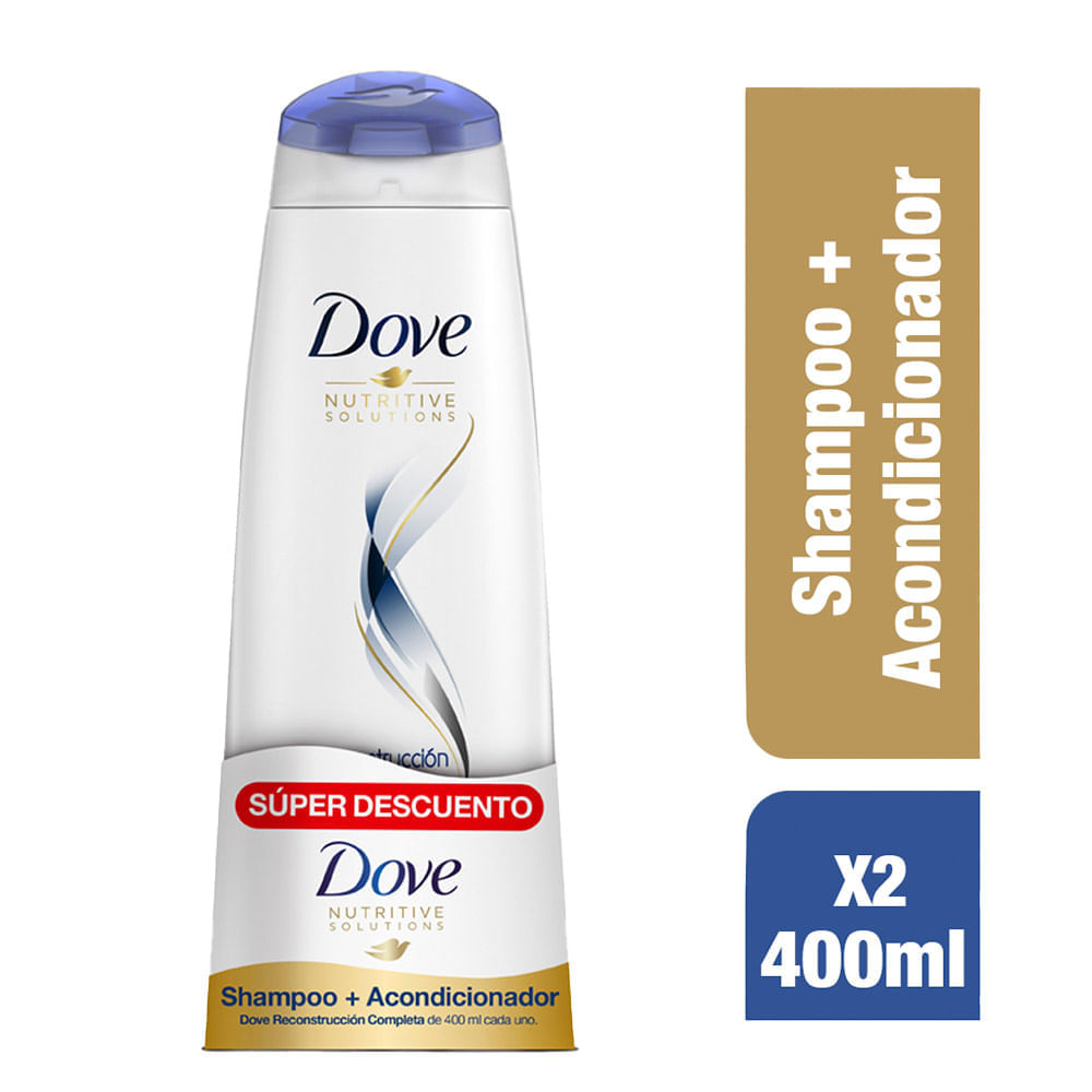 Shampoo dove recons complt x400ml+acond x400ml pe