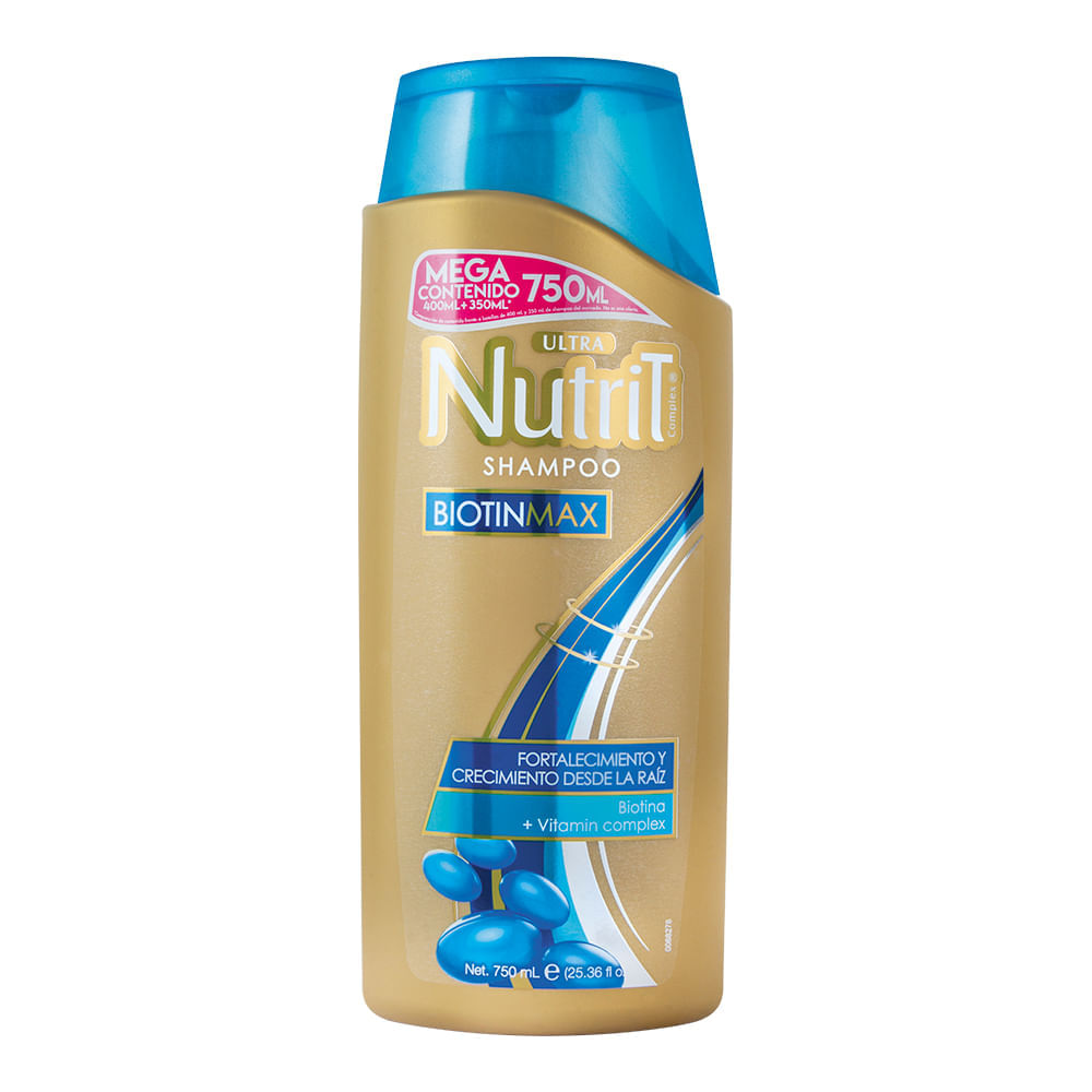 Shampoo Nutrit biotina crecimiento fortalecimiento x750ml