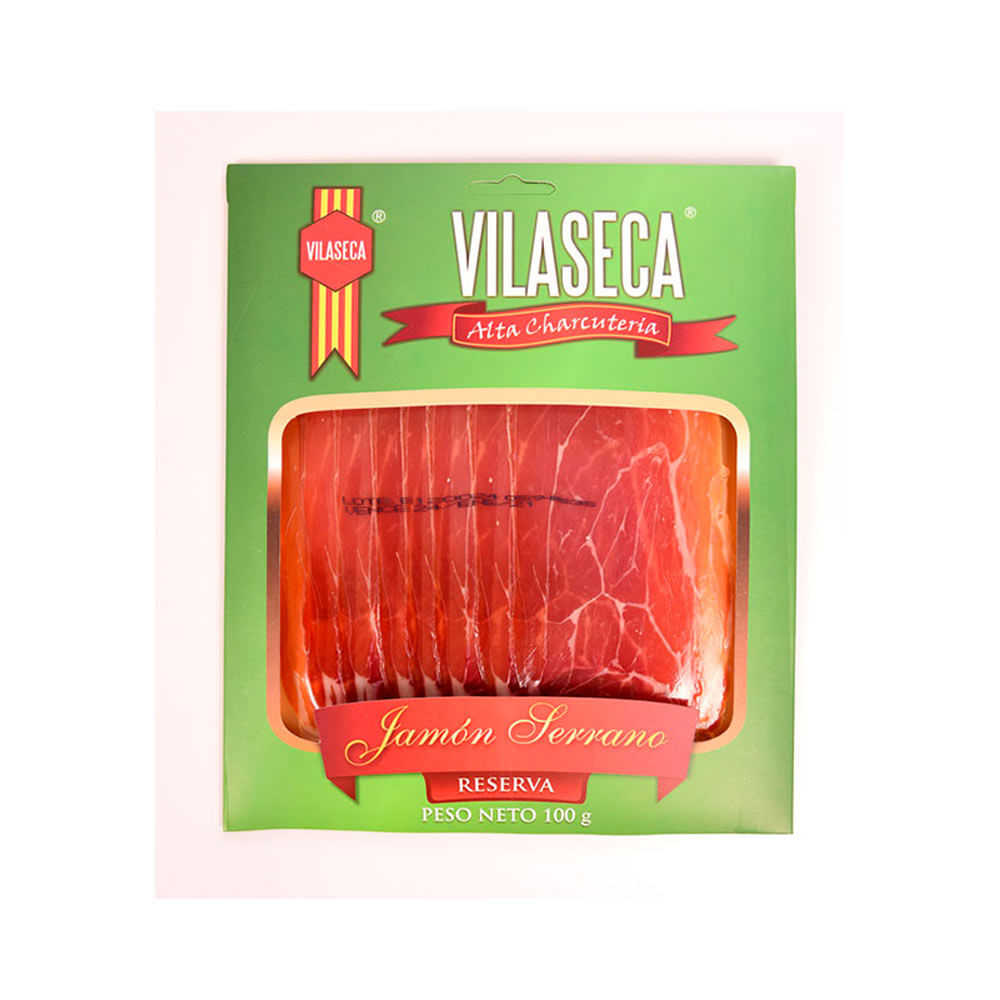 Jamón serrano Vilaseca x 100g