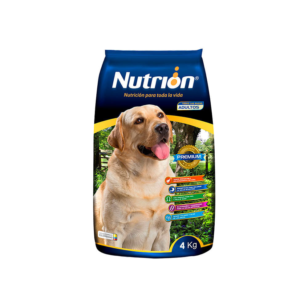 Alimento Nutrion para perro adultos x4kg
