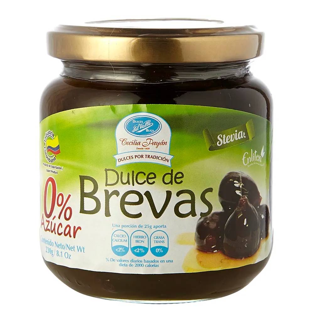 Brevas con stevia Dulces del Valle x 230g
