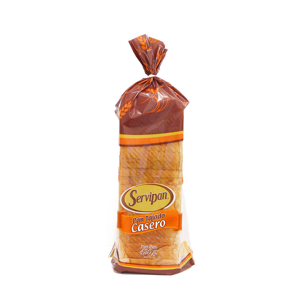 Pan Servipan tajado casero x 420 g