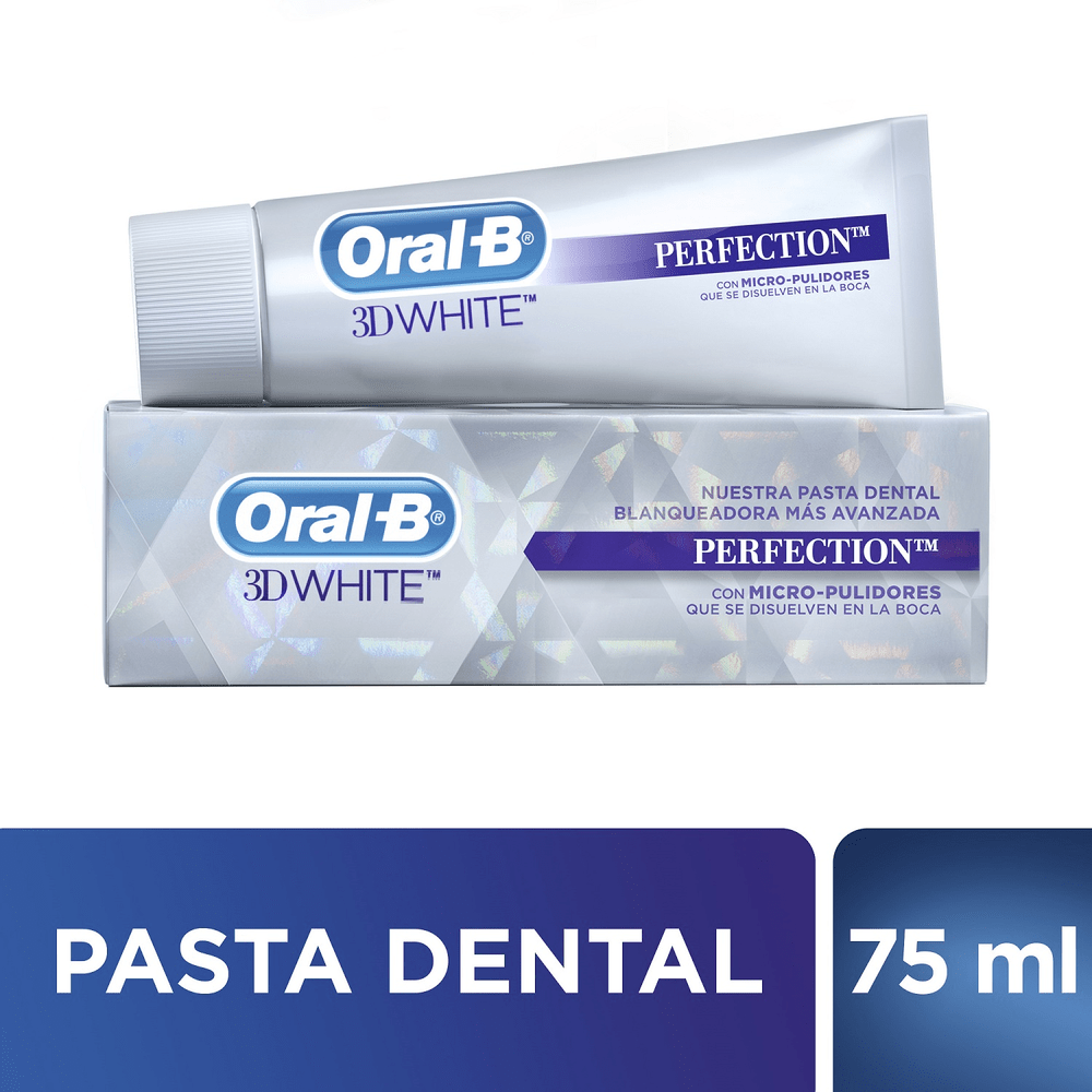 Crema Dental Oral-B 3DWhite Perfection x75mL c-u x2