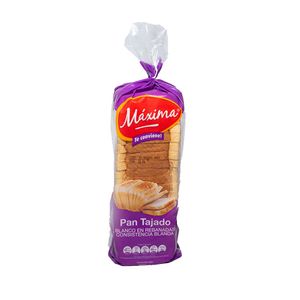 Pan Máxima tajado blanco x380g