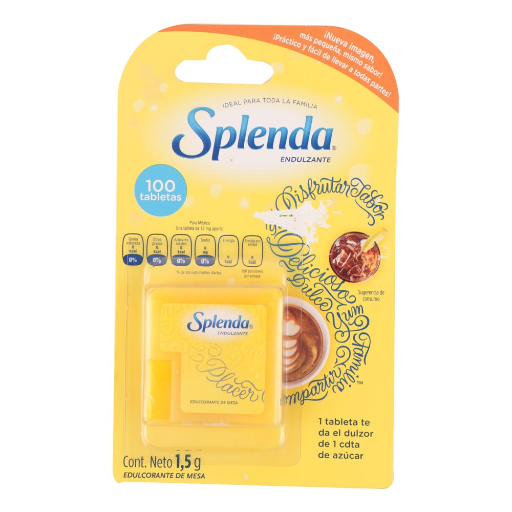 Endulzante Splenda 100 tabletas x5.5g