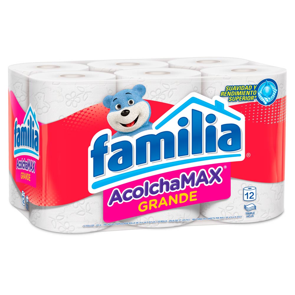 Papel higiénico Familia acolchamax Grande x 12 Rollos