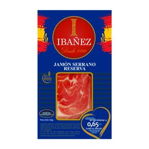 Jamón Ibañez serrano reserva x 100 g