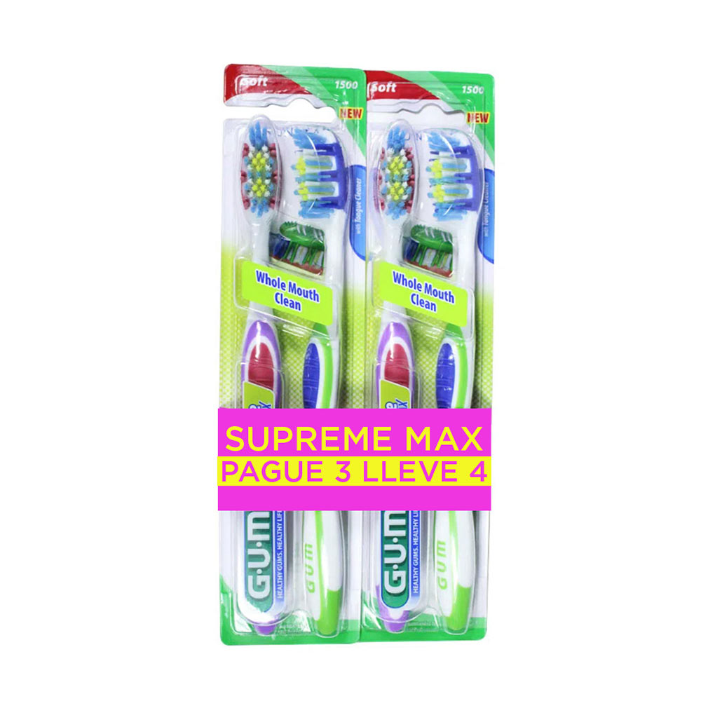 Cepillo Dental Gum Supreme Max x3unds