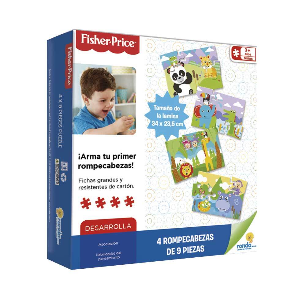 Rompecabezas 4 x 9 piezas Fisher Price