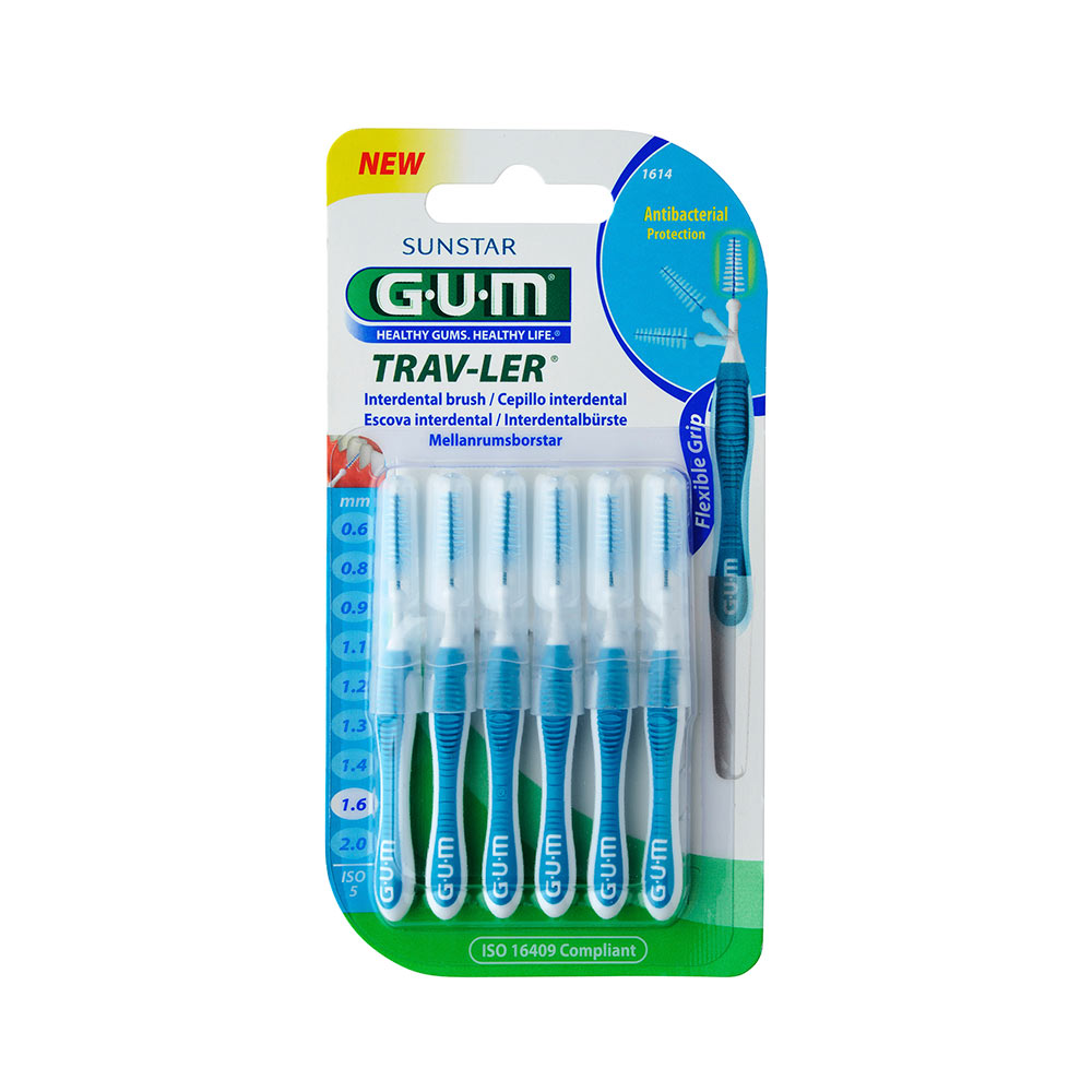 Cepillo Interdental Gum Sunstar Viajero 1 1Mm x6unds