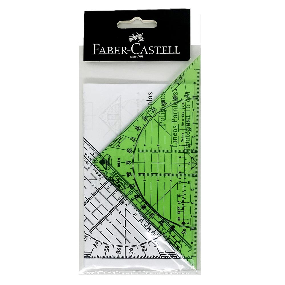 Escuadra-transportador Faber Castell