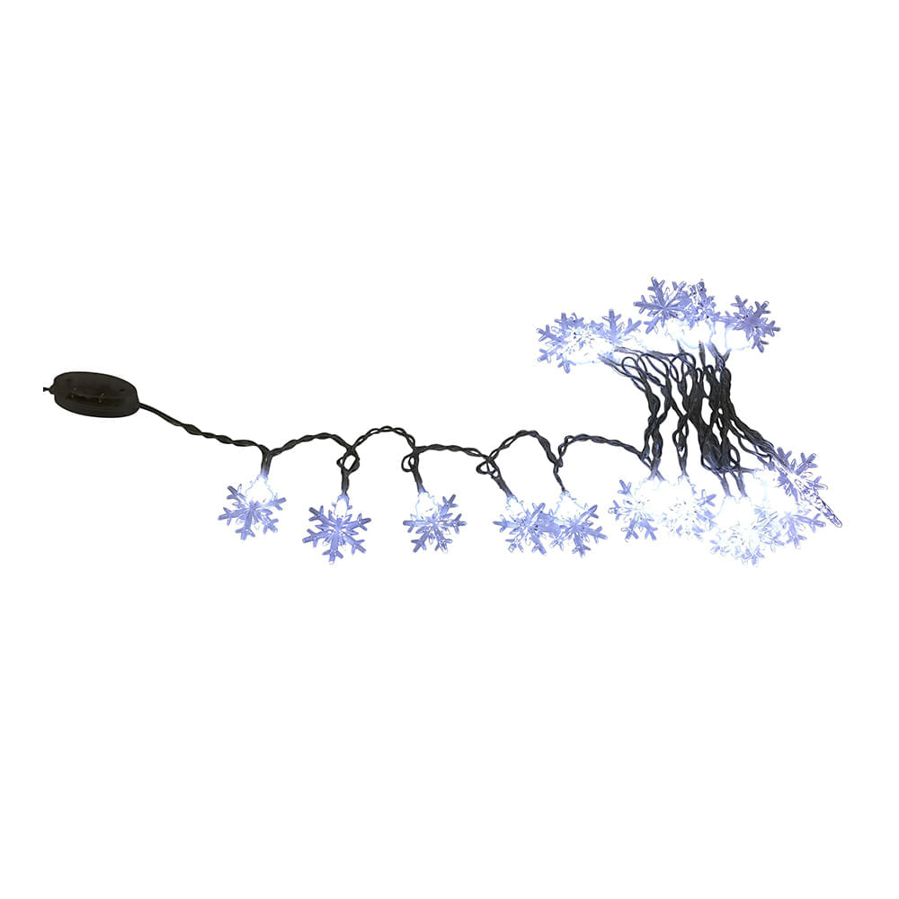 Juego de 20 Luces Led Figuras Copo de Nieve Krea