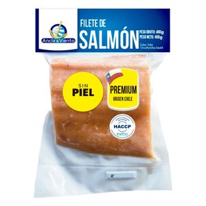 Filete de salmon sin piel ancla y viento x 450g