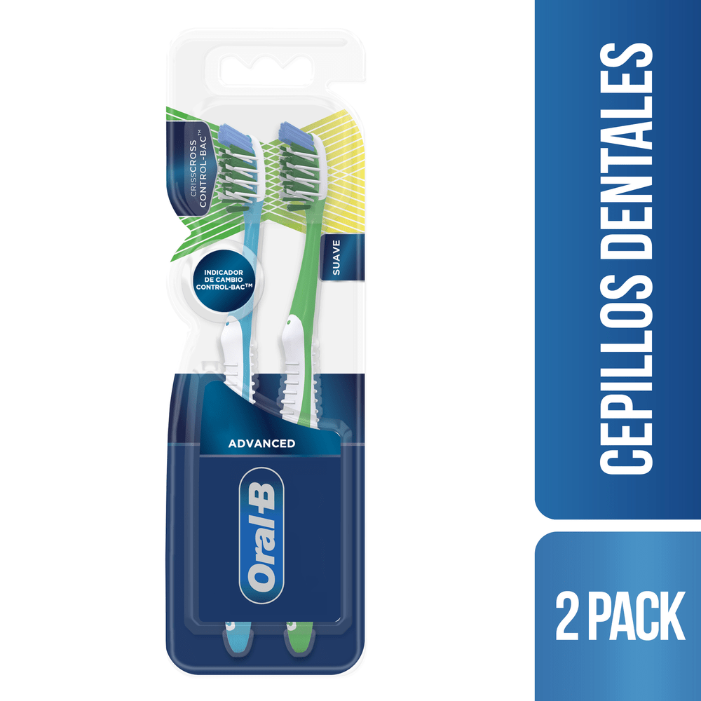 Oral-B Advanced 7 Beneficios Control-Bac Cepillos Dentales Suave x2und