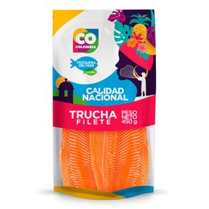 Filete Pesquera Del Mar Trucha Con Piel