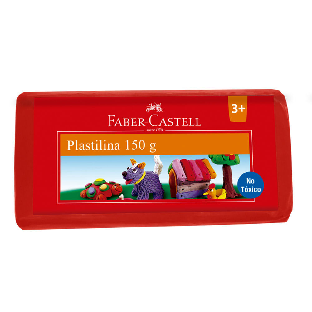 Plastilina pl-150r roja 150gr.