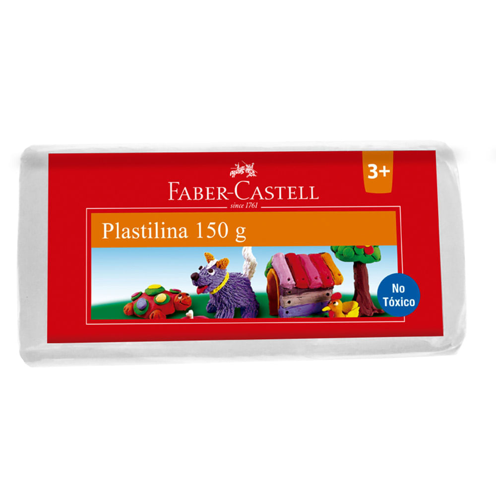 Plastilina pl-150b blanca 150gr