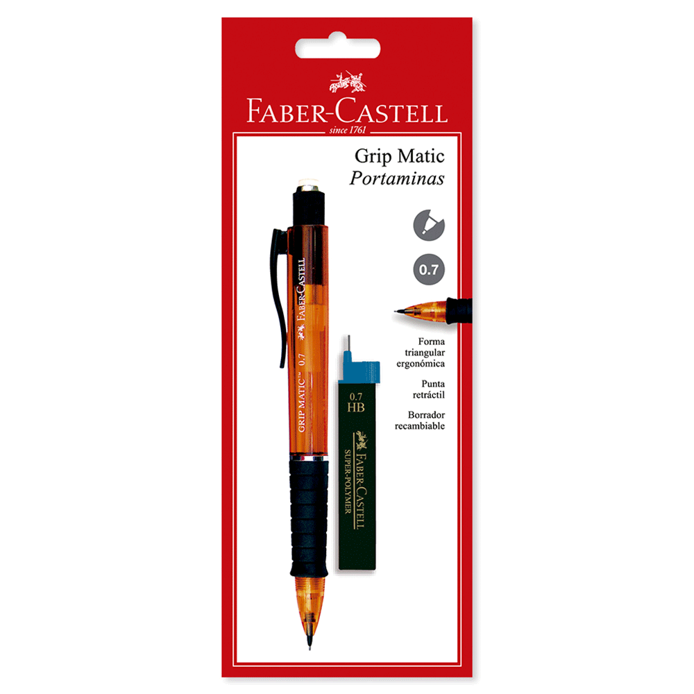 Portaminas grip matic 0 7 mm.+ minas