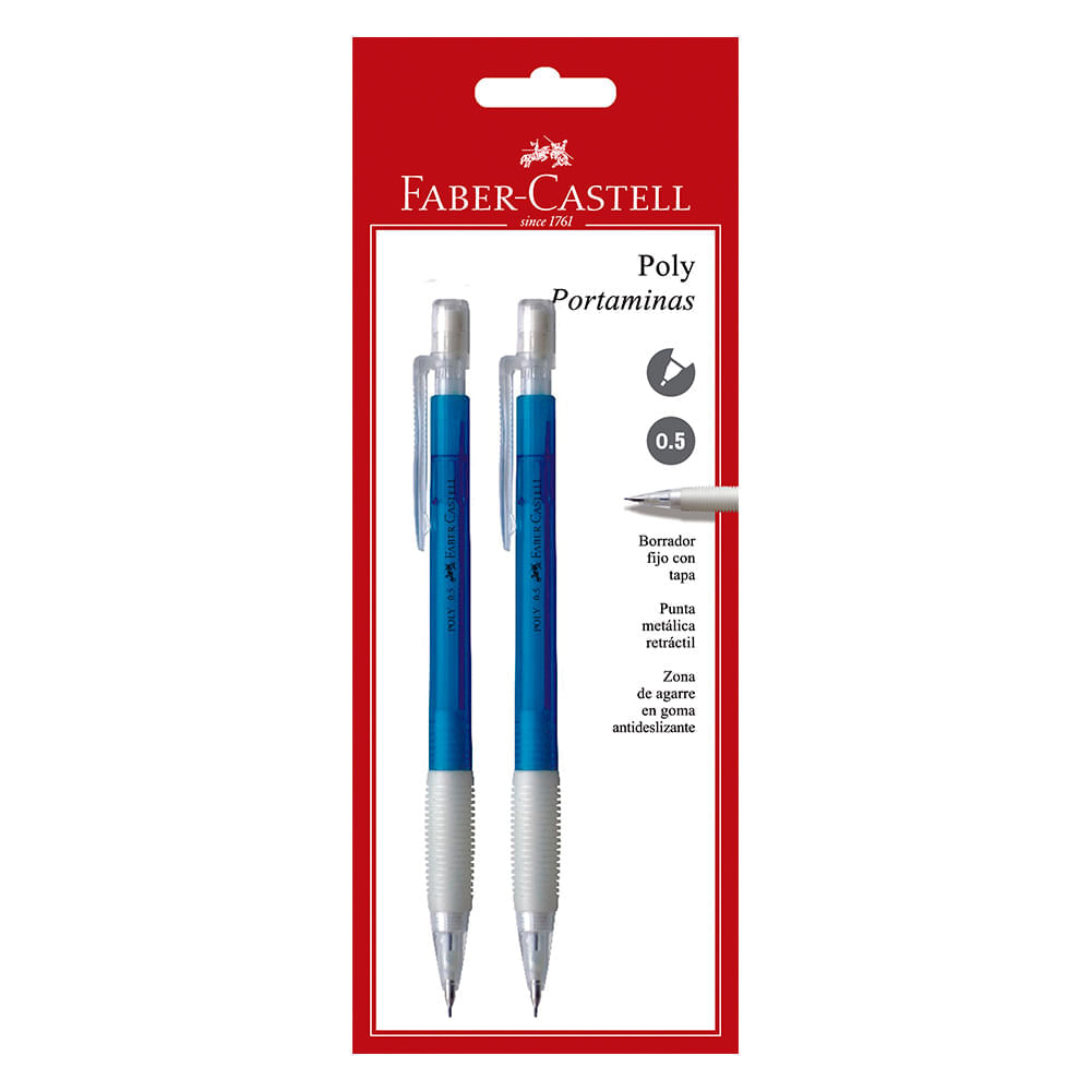 Portaminas poly 0.5 x2