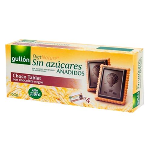 Galletas gullon choco tablet sin azucar x4undx150g
