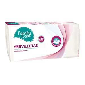 Servilleta family care doblada x200und.