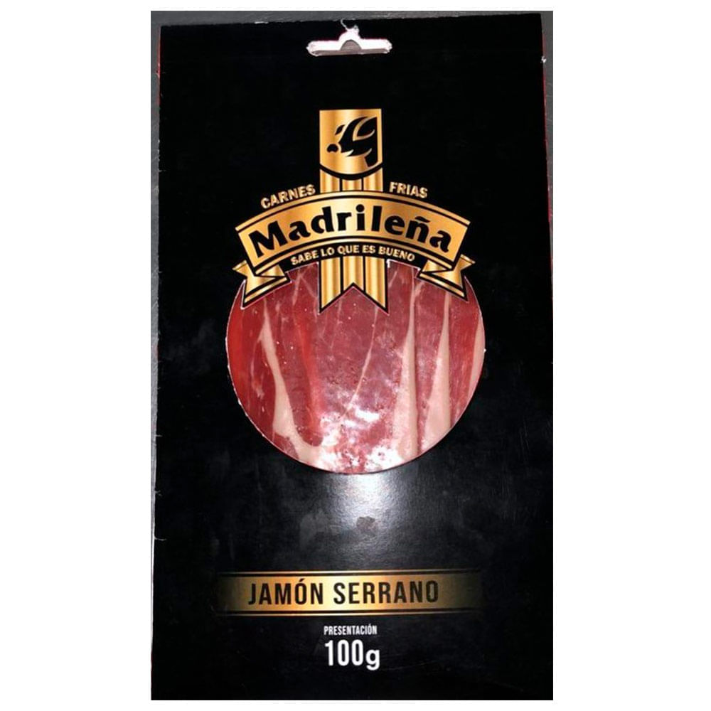 Jamón serrano Madrileña x100g