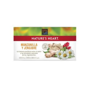 Té Nature's Heart manzanilla jengibre x30g