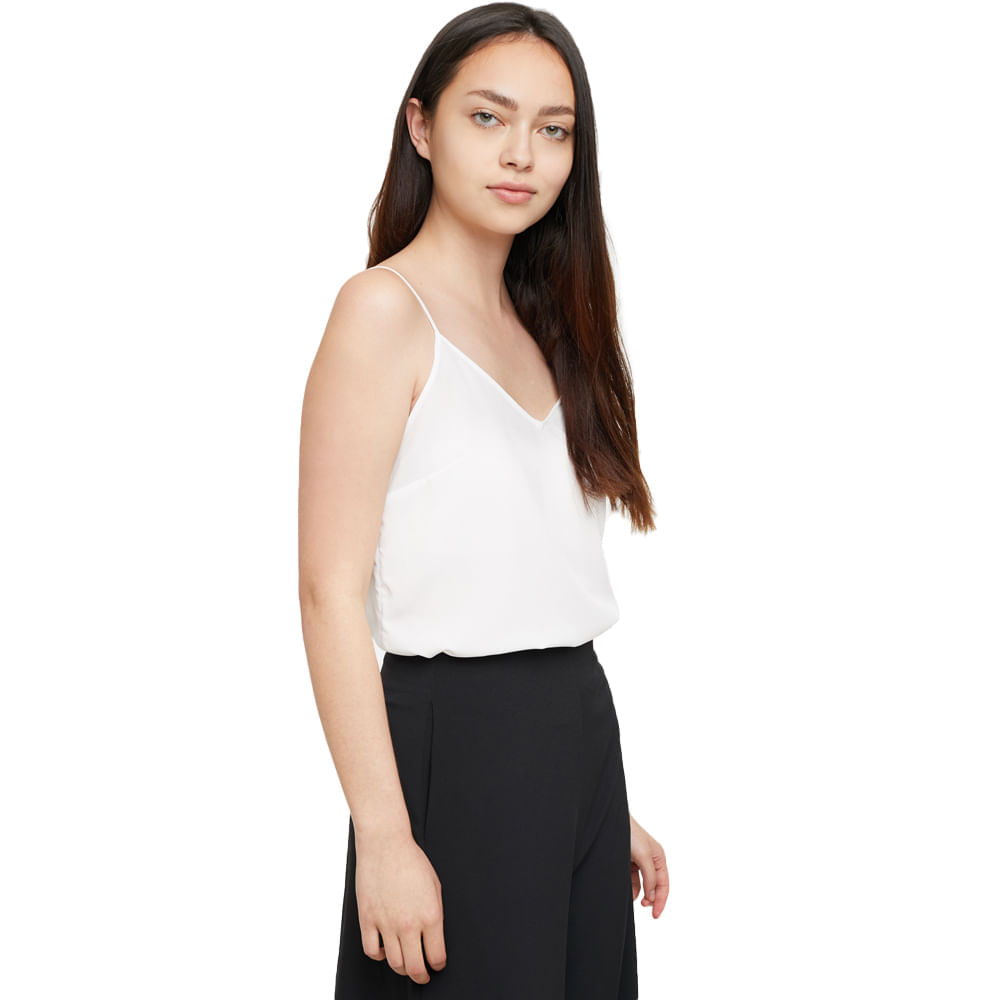 Blusa Tiras, Unicolor.