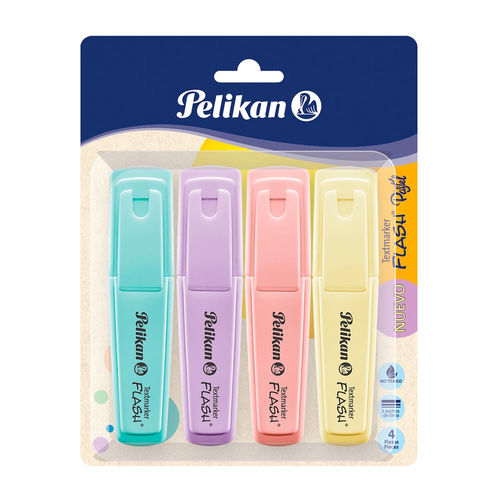 Tj X 4 Textmarker Flash Colores Surtidos