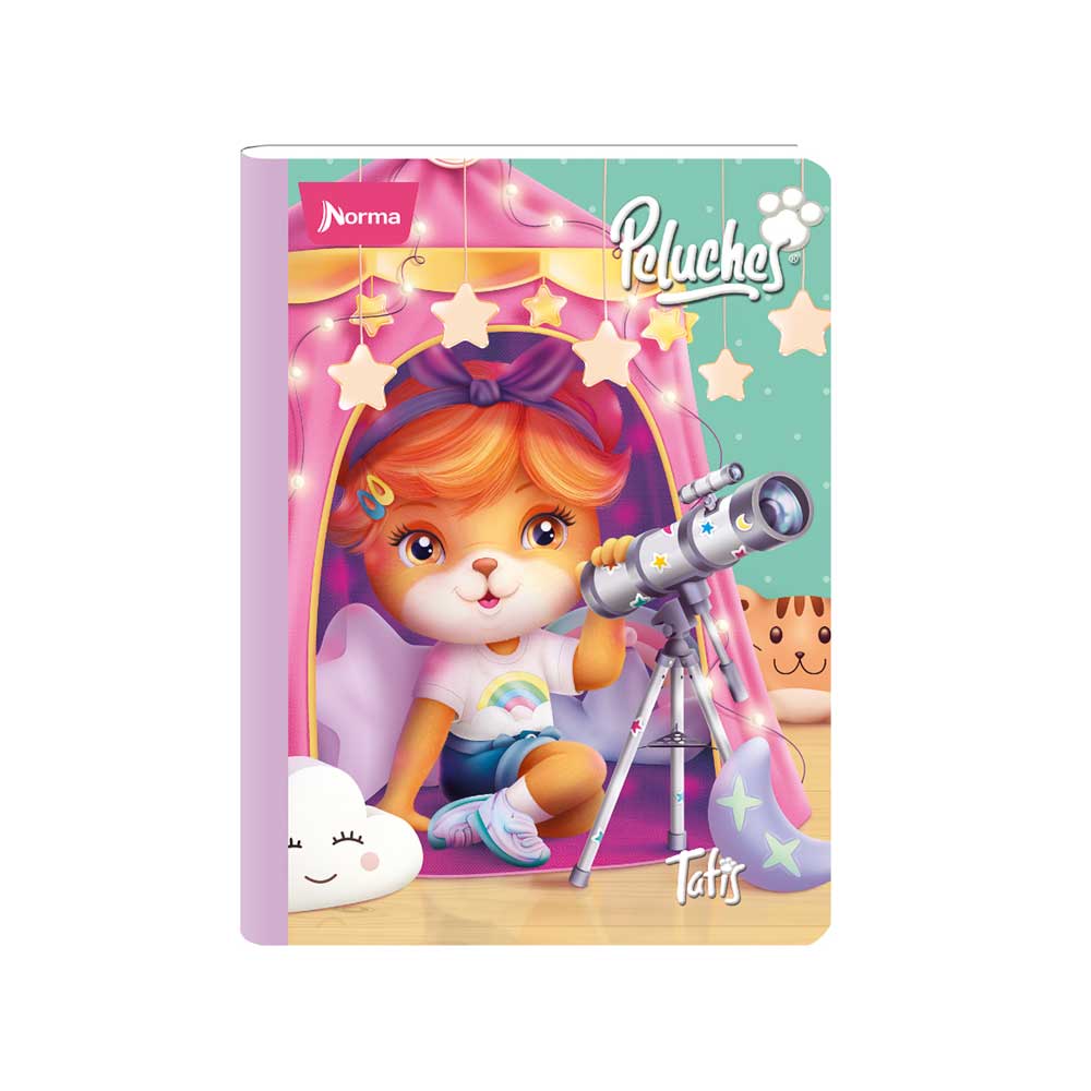 Cuaderno Cosido Peluches Mediano 100 Hojas 1 Materia Norma Surtido